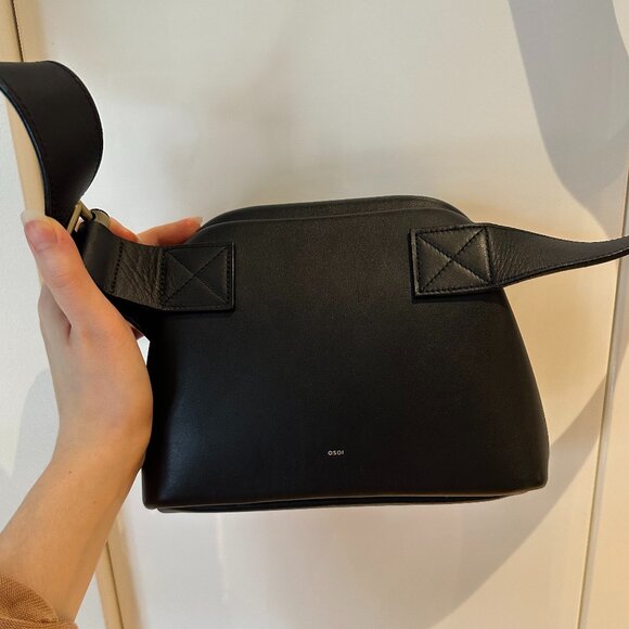 OSOI black leather belt crossbody bag - Picture 7 of 8